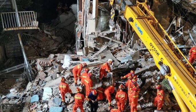 China building collapse, China