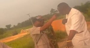 VIDEO: Customs officer slaps Governor Okowa’s aide Customs, Customs officer