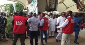 EFCC operatives storm PDP primaries in Abuja EFCC