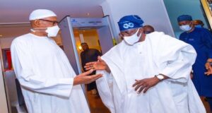 PHOTOS: Buhari meets Tinubu at Aso Rock Tinubu, Buhari