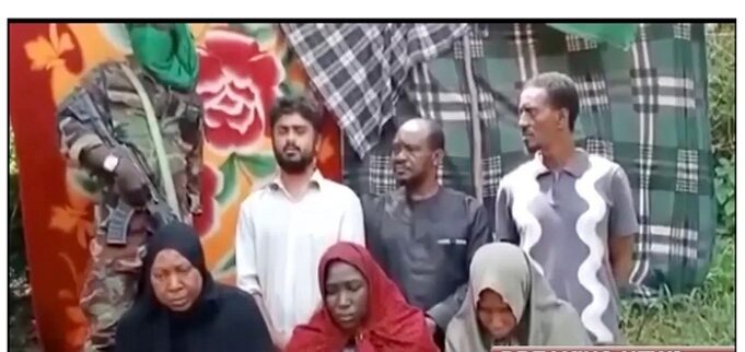 Abducted train passengers