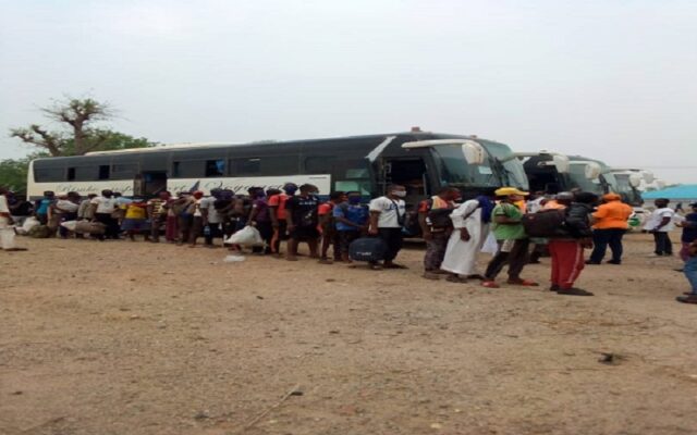 129 stranded Nigerians return from Niger Stranded Nigerians