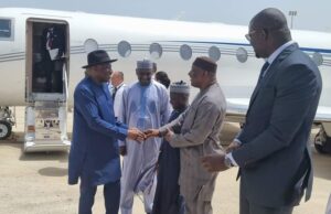 Jonathan in Senegal for democratic principles summit Jonathan