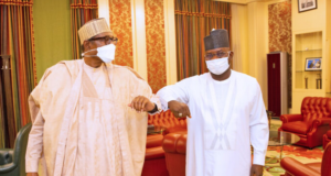 Buhari meets Yahaya Bello in Abuja Yahaya Bello