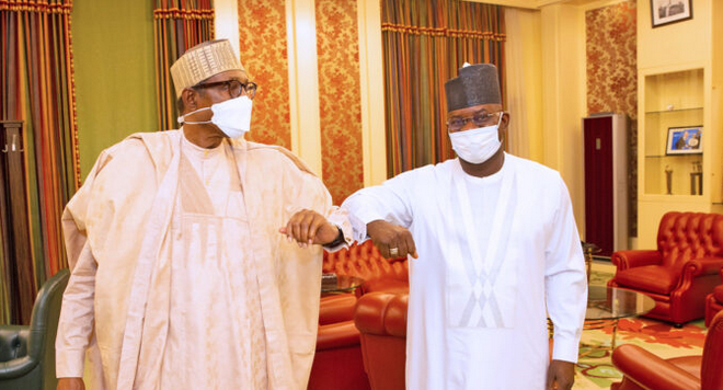Buhari and Yahaya Bello Yahaya Bello
