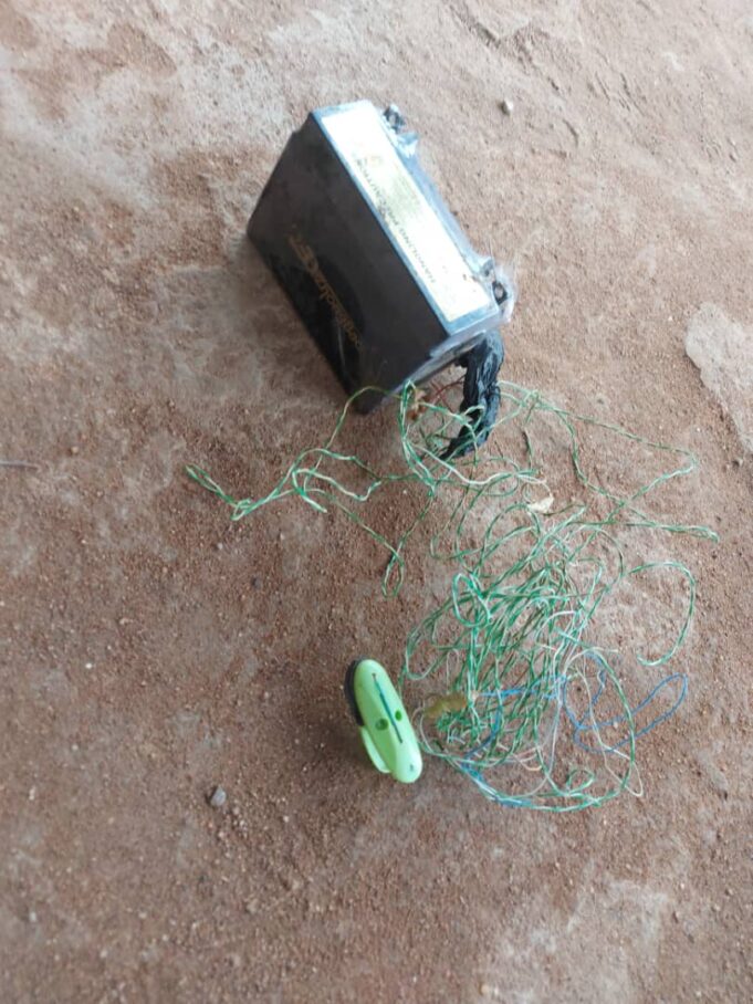 Explosive device planted by IPOB Explosive device