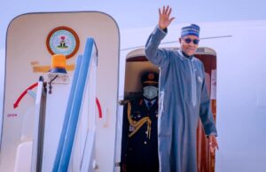 Buhari departs Eagle Square, heads for Daura Buhari