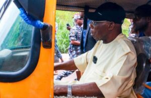 PHOTOS: Obasanjo rides “Keke Marwa” to celebrate 85th birthday Obasanjo