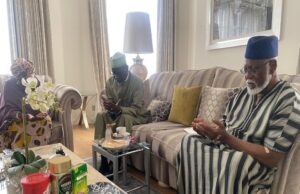 Shekarau meets recuperating Abdulsalami in London Abdulsalami