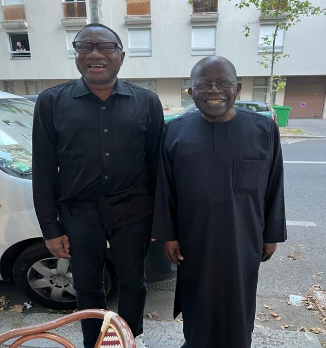 Otedola meets Tinubu in France Otedola