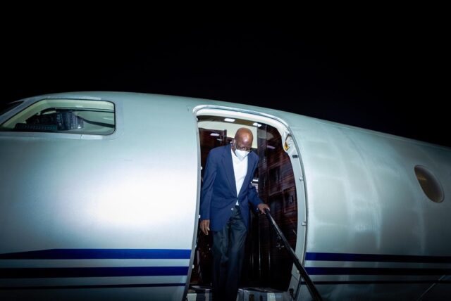 PHOTOS: Tinubu returns from France France, Tinubu