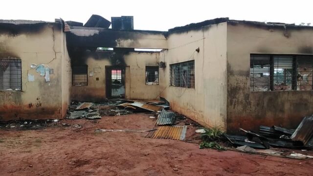 Hoodlums raze INEC office in Enugu INEC office