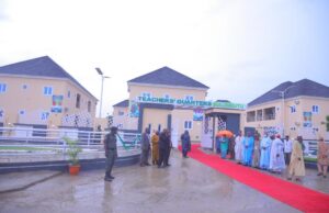 Buhari inaugurates Teachers’ quarters in Maiduguri Teachers' quarters