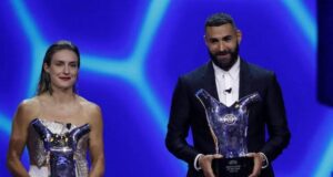 Benzema, Putellas win UEFA player of the year awards Putellas