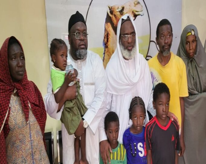 Freed train passengers Train passengers