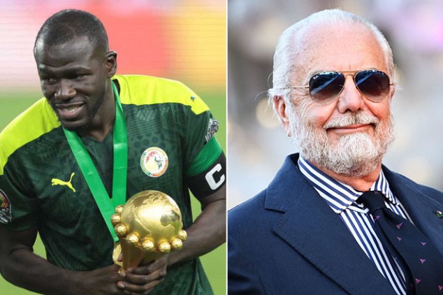Koulibaly and Napoli president Koulibaly