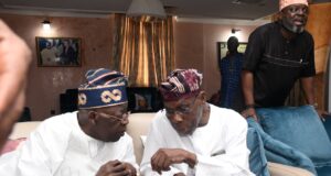 2023: Tinubu, APC leaders meet Obasanjo Tinubu, Obasanjo