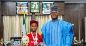 Yahaya Bello awards N15m scholarship to 12-year-old tennis prodigy Tennis prodigy