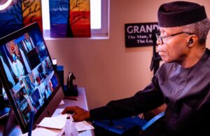 PHOTOS: After surgery, Osinbajo attends virtual FEC meeting Osinbajo