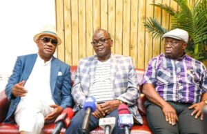 Wike: Why PDP govs met OBJ, Atiku, Tinubu, Obi in London Wike
