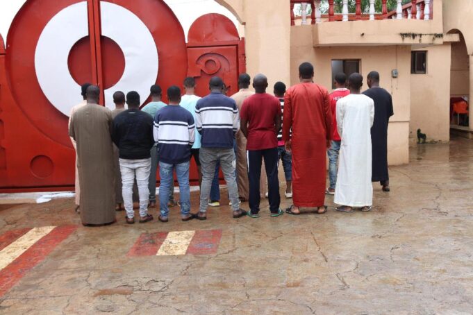 Arrested internet fraudsters in Kwara Siblings