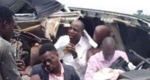 PHOTOS: Gospel singer, Dunsin Oyekan, survives accident, ‘it’s miracle’ Dunsin Oyekan