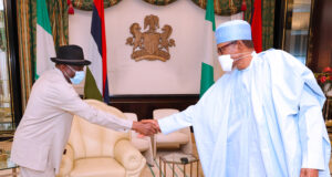PHOTOS: Jonathan briefs Buhari on Ivorian soldiers’ detention