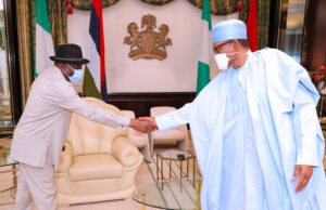 PHOTOS: Jonathan briefs Buhari on Ivorian soldiers’ detention