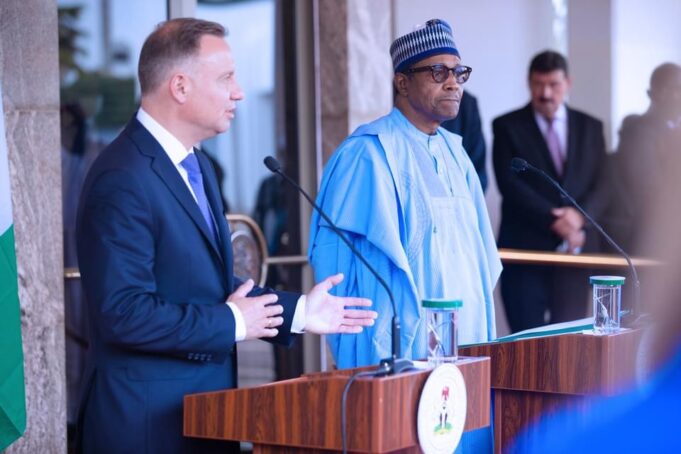 Buhari and Polish President Poland