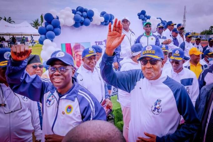 Buhari at Navy Games