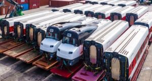 Lagos takes delivery of 2 trains for Red Line Rail System Red Line Rail System