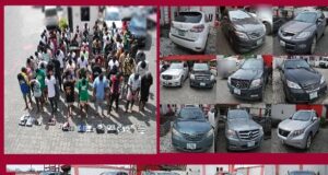 EFCC arrests 95 suspected internet fraudsters in Warri EFCC, Warri