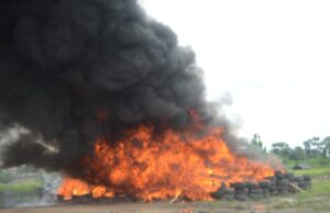 NDLEA sets ablaze N194bn worth of cocaine in Lagos