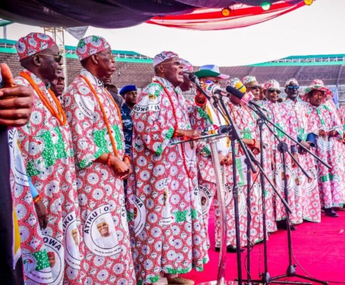 Atiku at PDP rally in Edo State State police