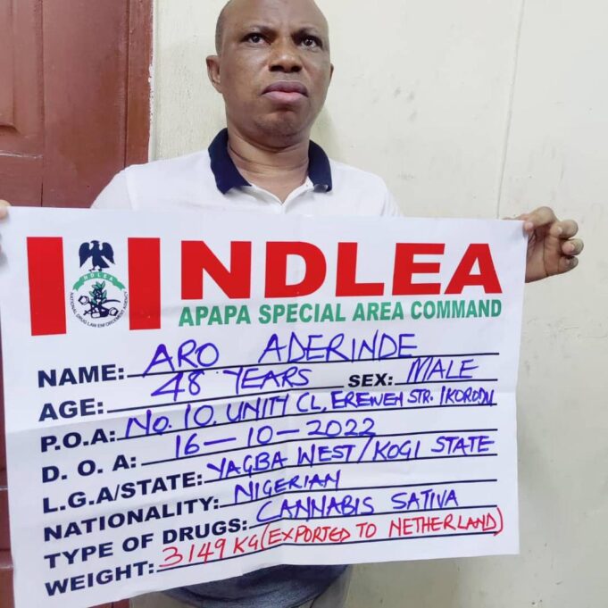 Drug kingpin arrested in Lagos Abuja