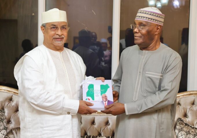 Atiku and UN's Mahamat Saleh Democratic process