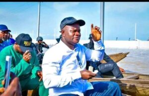 PHOTOS: Kogi gov visits flooded communities in canoe