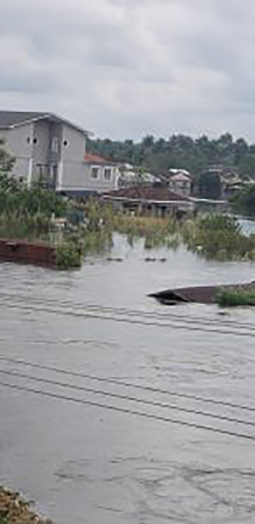 Picture showing Jonathan’s house in Otuoke.