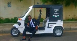 PHOTO NEWS: Kano boy builds tricycle