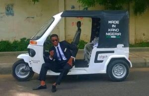 PHOTO NEWS: Kano boy builds tricycle