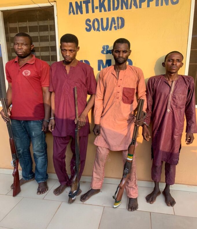 Arrested kidnappers in Ogun Kidnappers