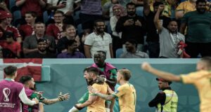 Australia beat Denmark, reach World Cup last 16 Australia