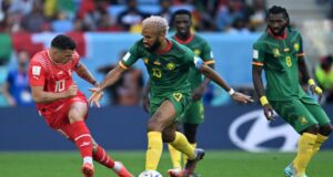 World Cup: Switzerland beat Cameroon 1-0 Cameroon