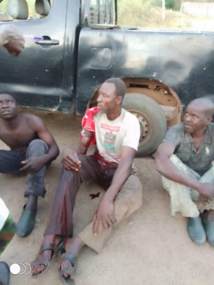Arrested kidnappers in Ekiti Kidnappers