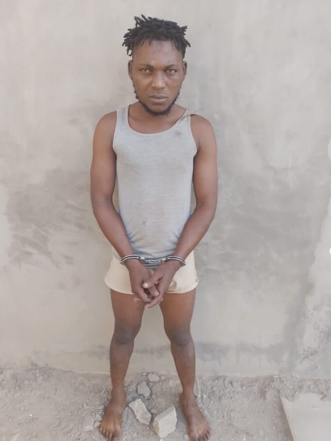 Arrested armed robber in Ogun Robbers