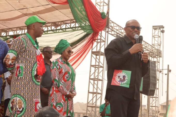Peter Obi at Osun rally Obi