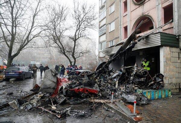 Ukraine helicopter crash Ukraine’s Interior Minister
