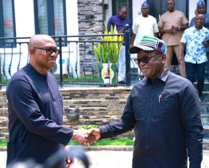 Ortom and Peter Obi Ortom