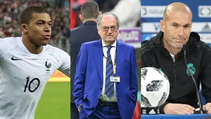 Mbappe, FFF President, Zidane Mbappe
