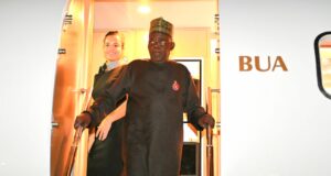 PHOTOS: Tinubu returns to Abuja after prayers in Saudi Arabia